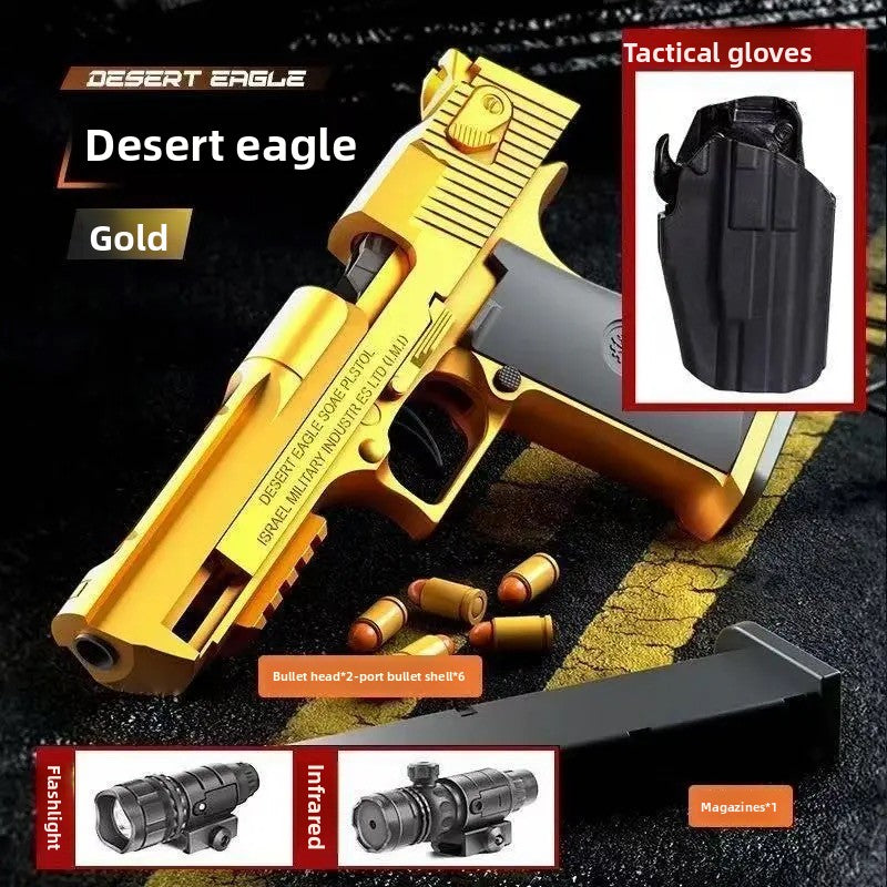 Golden Desert Eagle soft bullet gun
