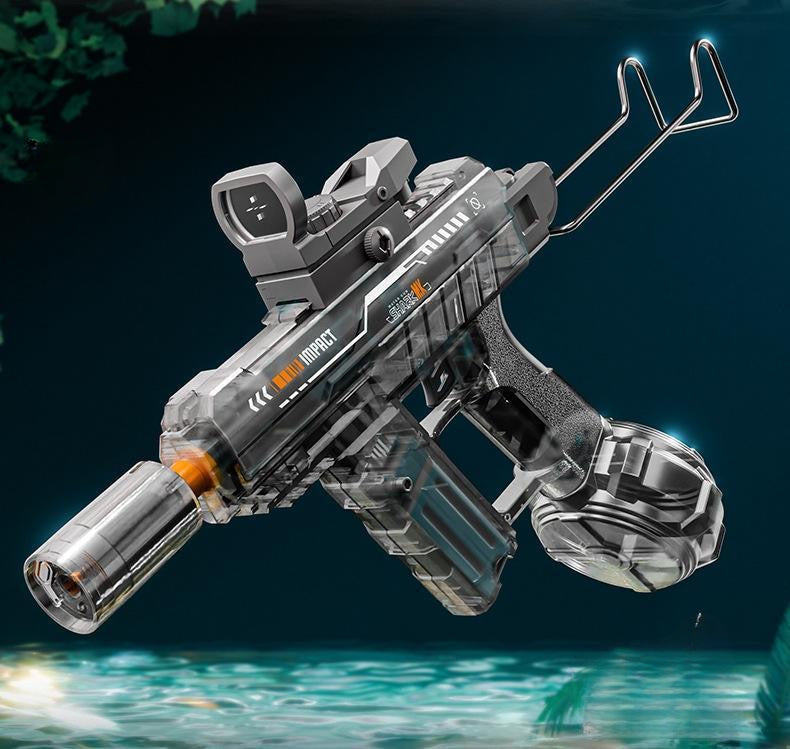 Gray electric water gun