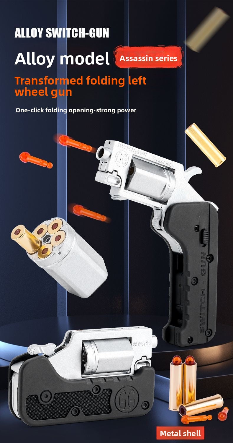 Folding revolver