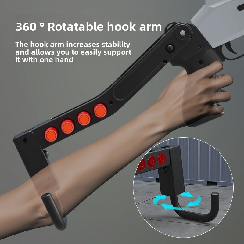 360° rotating hook arm