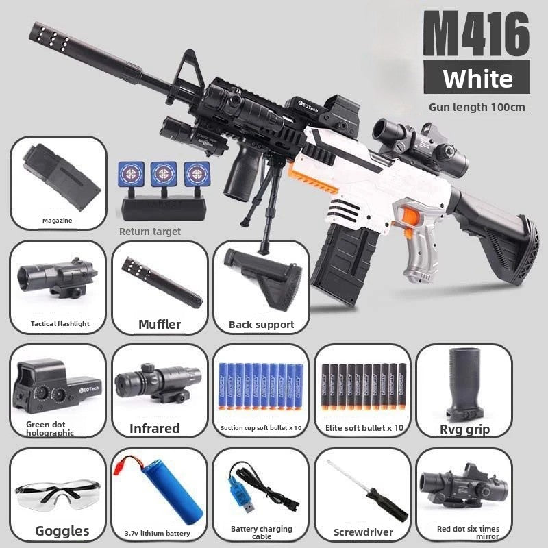 M416 white soft bullet gun