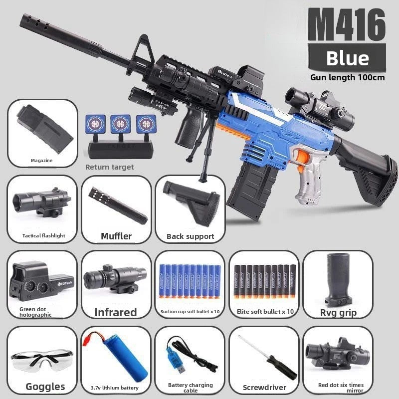 M416 blue soft bullet gun
