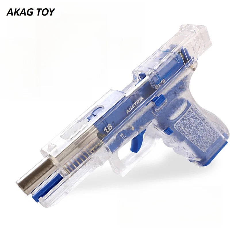 Glock G18 blue toy gun
