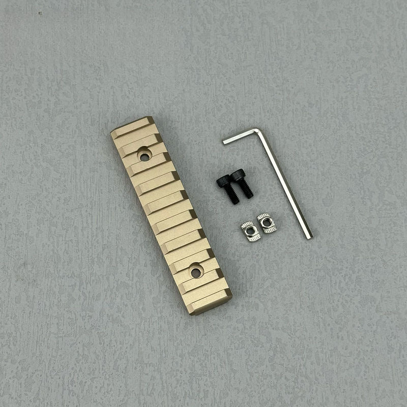 9 slot sand color rail piece