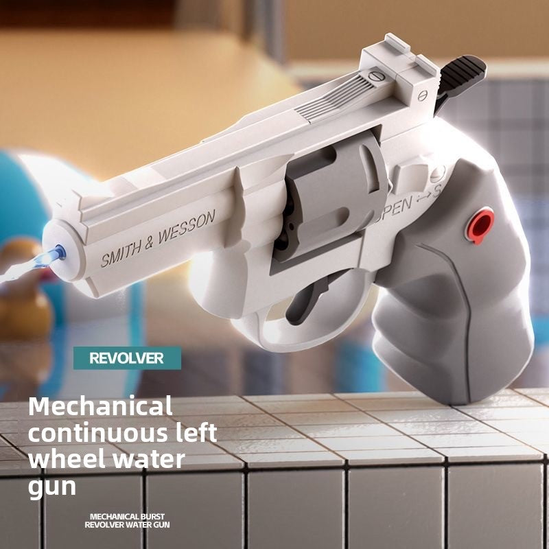 Revolver water gun gray
