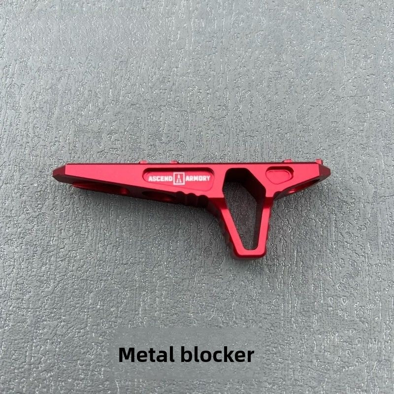 Red metal grip