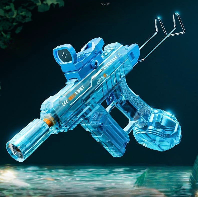 Blue electric water gun