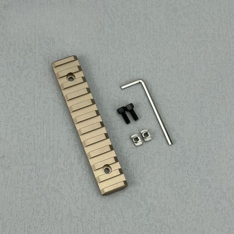 11 slot sand color rail piece
