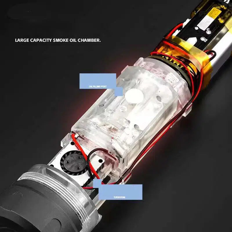 Metal Smoke Wolf Rainbow Smoke Silencer - for Gel Blaster and Airsoft Guns