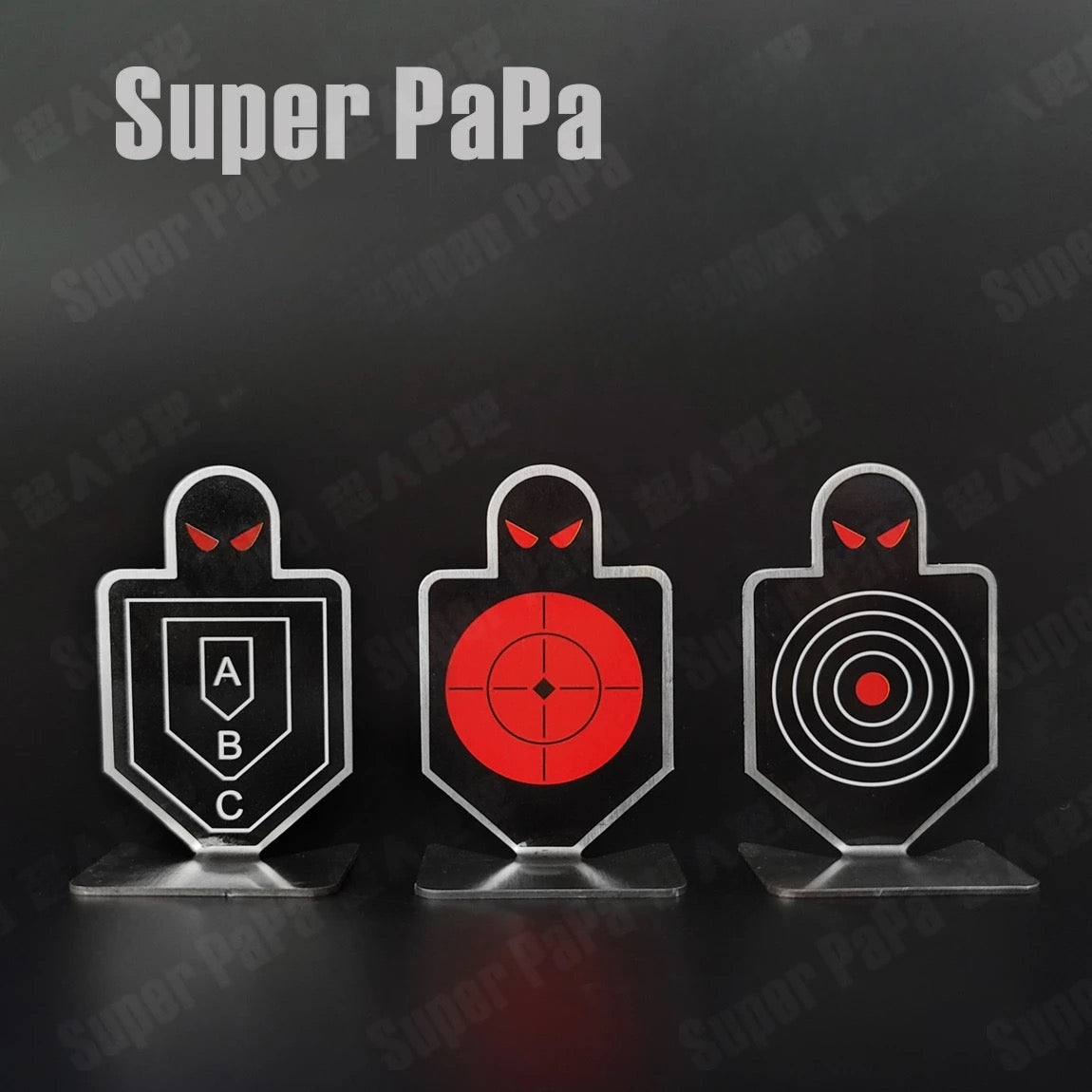 6*black label miniature steel targets