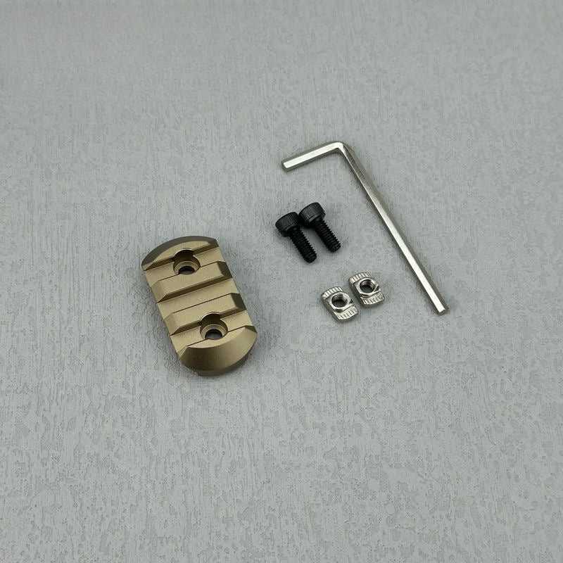 3 slot sand color rail piece