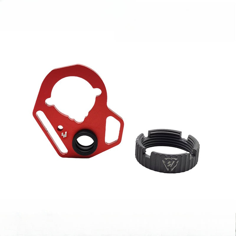 Red metal brake