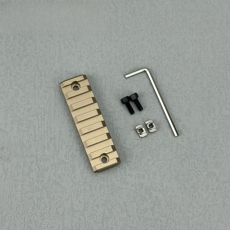 7 slot sand color rail piece