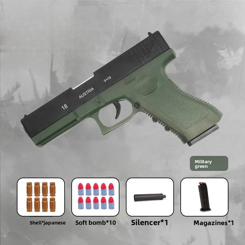 green soft bullet gun