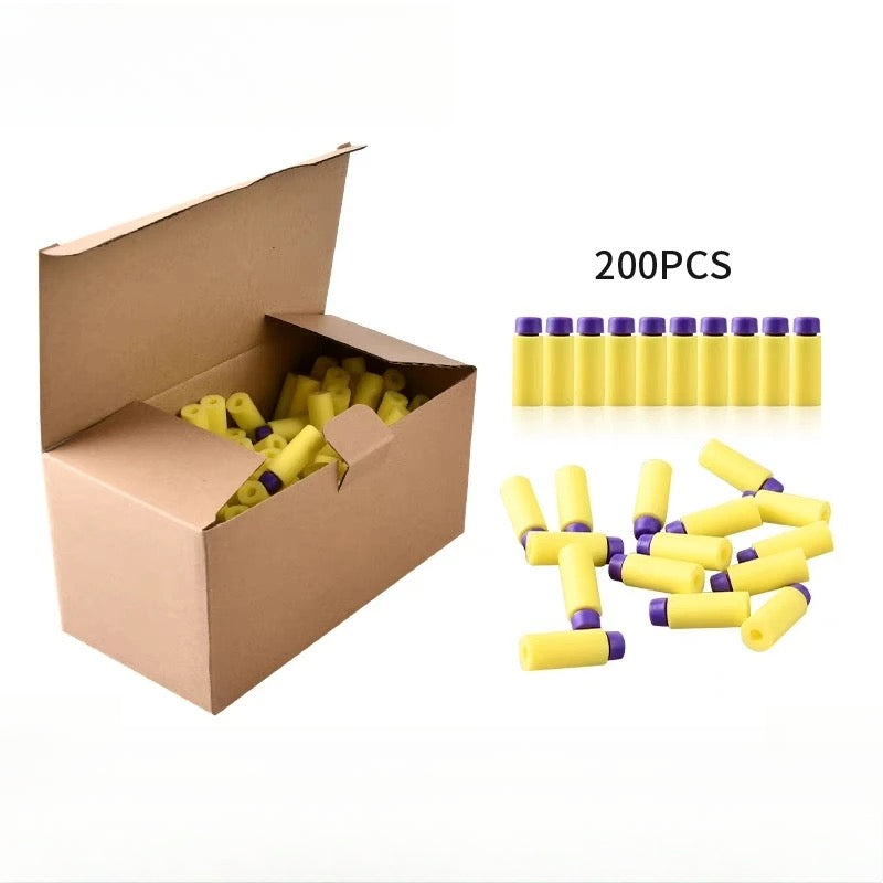 Purple yellow sponge soft bullet