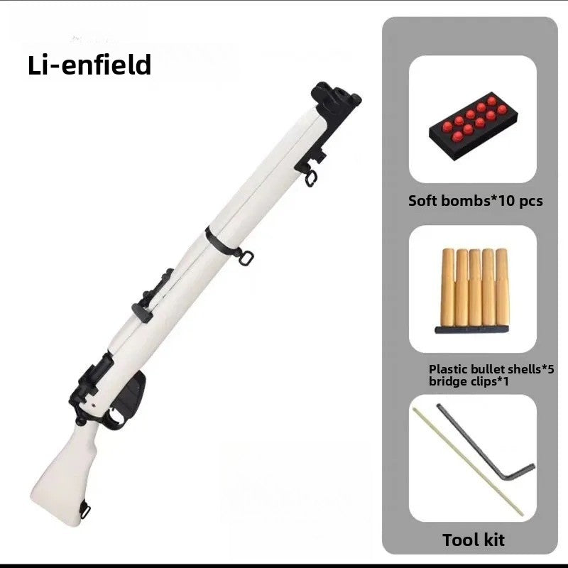 Lee Enfield white soft bullet gun