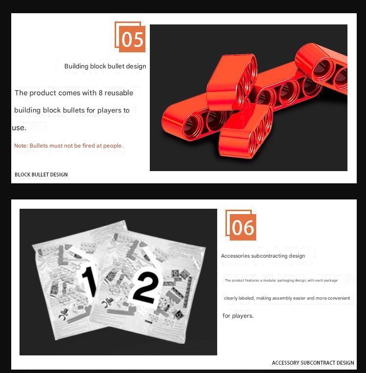 M4 Building Block Model Toy Gun