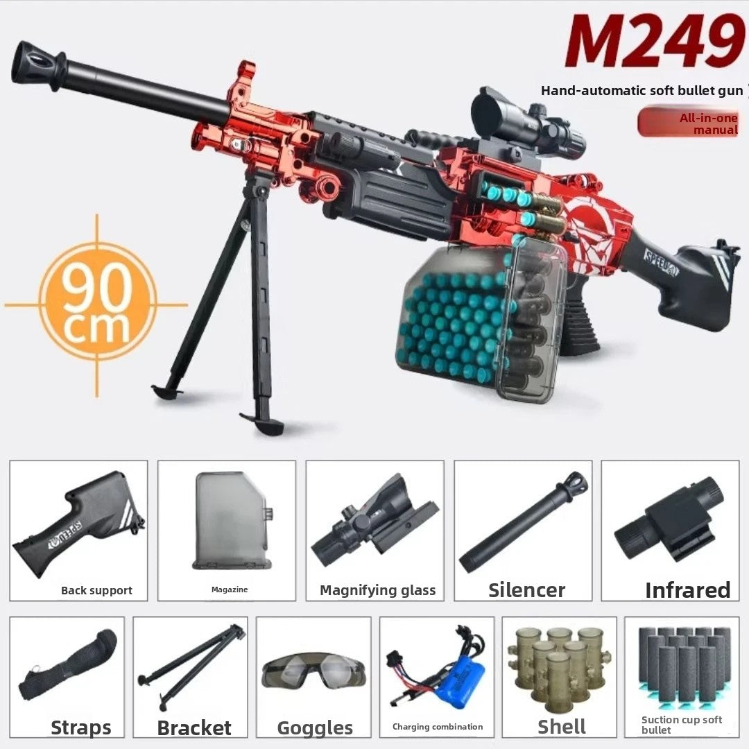 M249 Red Soft Bullet Gun