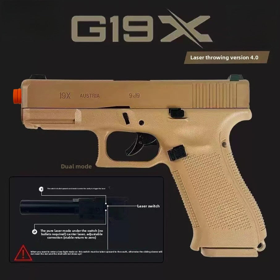 MLF G-19X Blowback Case Ejection Laser Gun - Automatic Empty-Hold