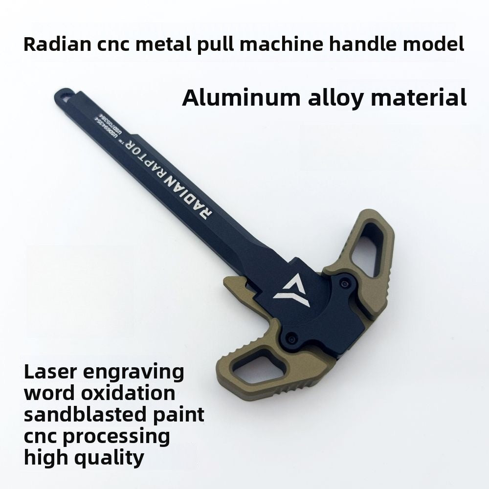 Brown metal bolt handle