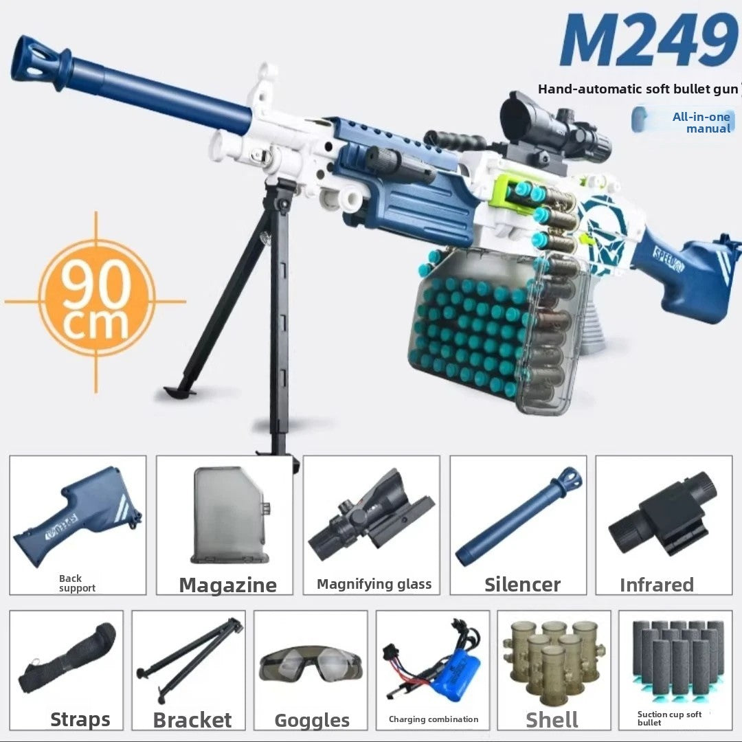 M249 Blue Soft Bullet Gun