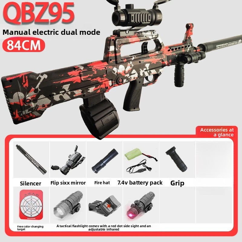QBZ-95 red gel blaster