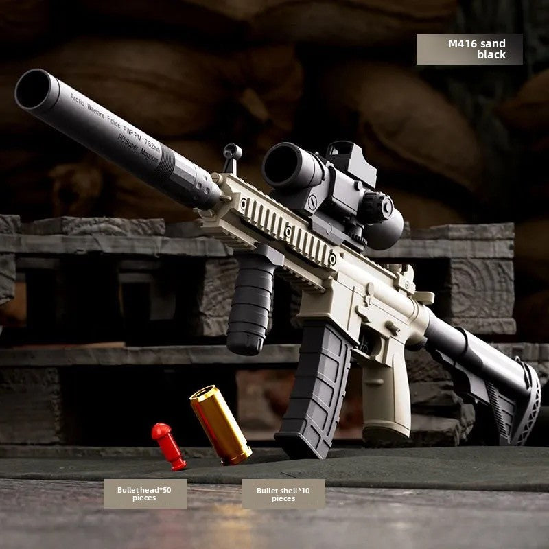 M416 sand color soft bullet gun