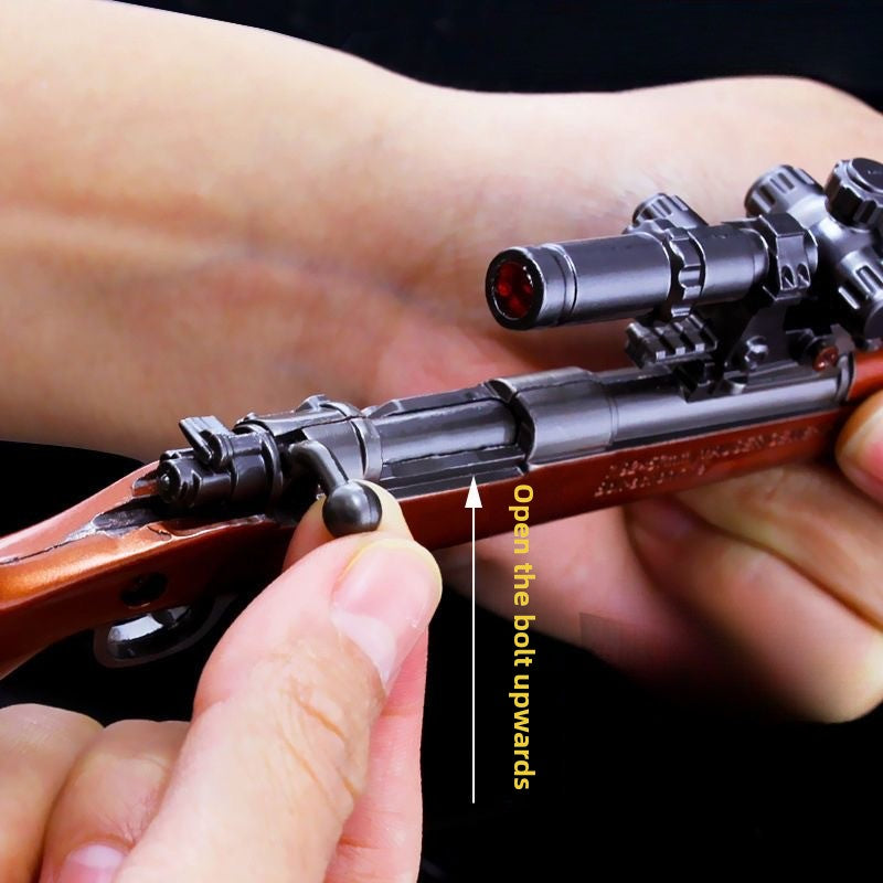 Flip up and open the pull bolt