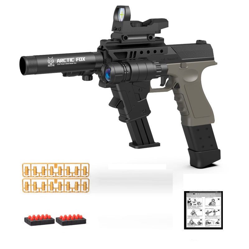 Short sand color soft bullet gun