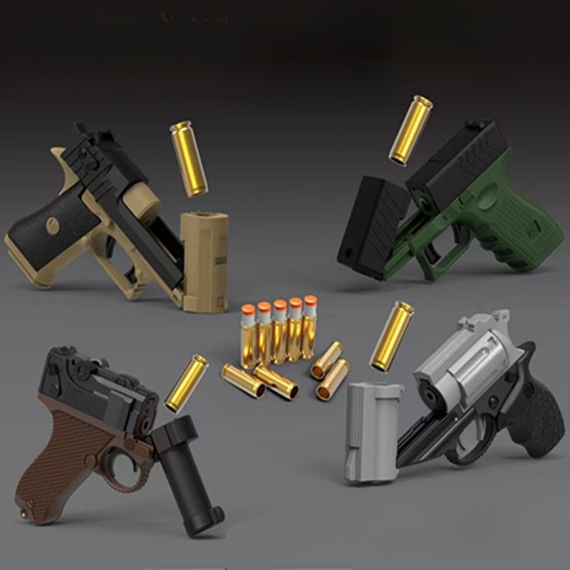 Shell ejection soft bullet gun