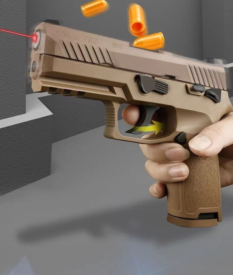 Shell ejection laser gun