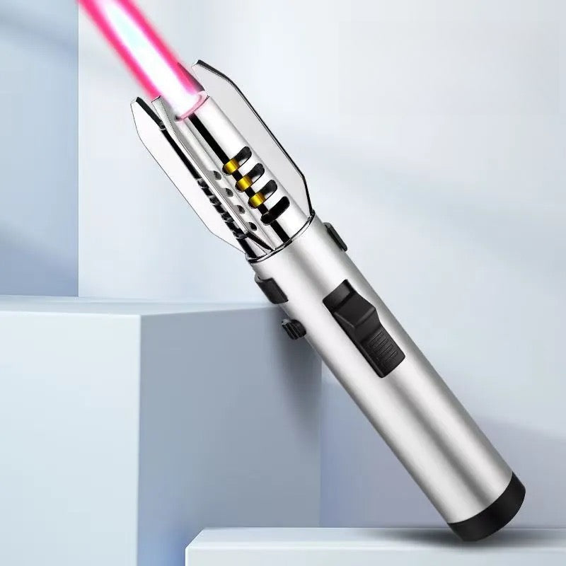 Silver handheld lighter