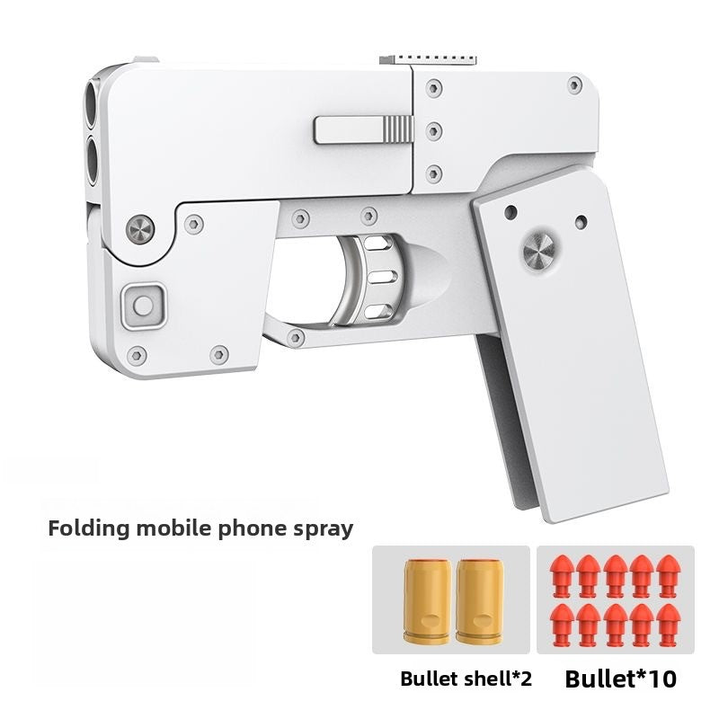 White folding gun