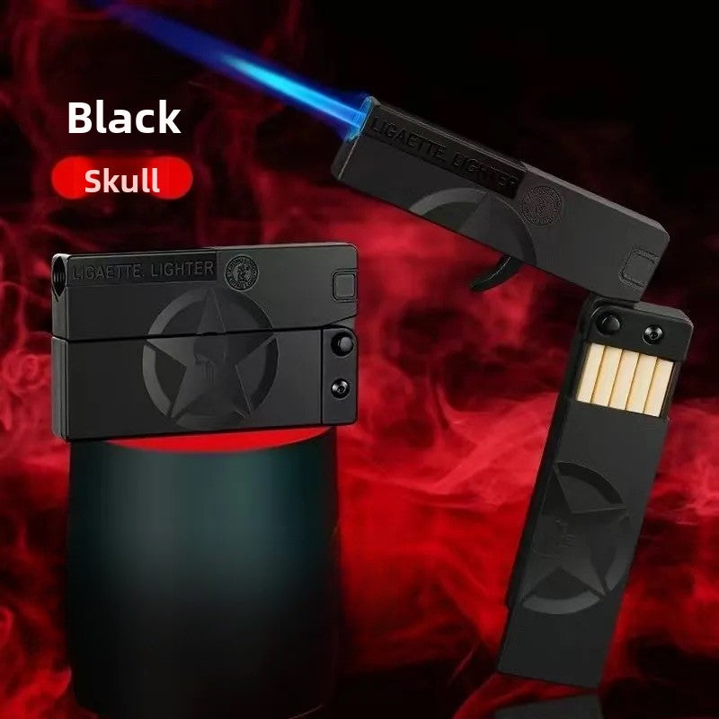 Black folding lighter