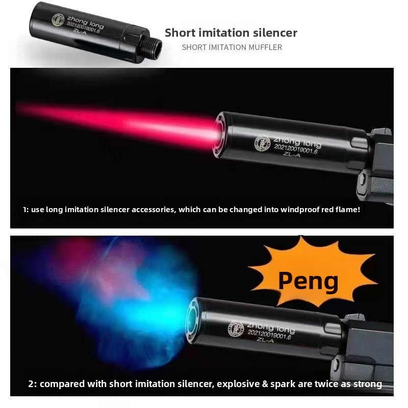 Pistol lighter different sparks