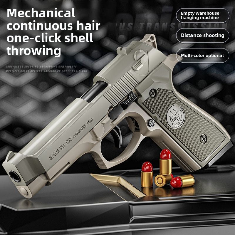 Mechanical burst fire, one-button ejection