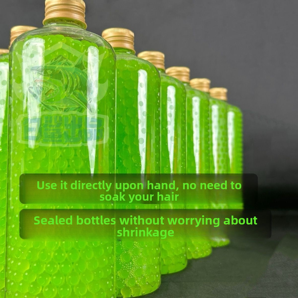 Green finished gel ball