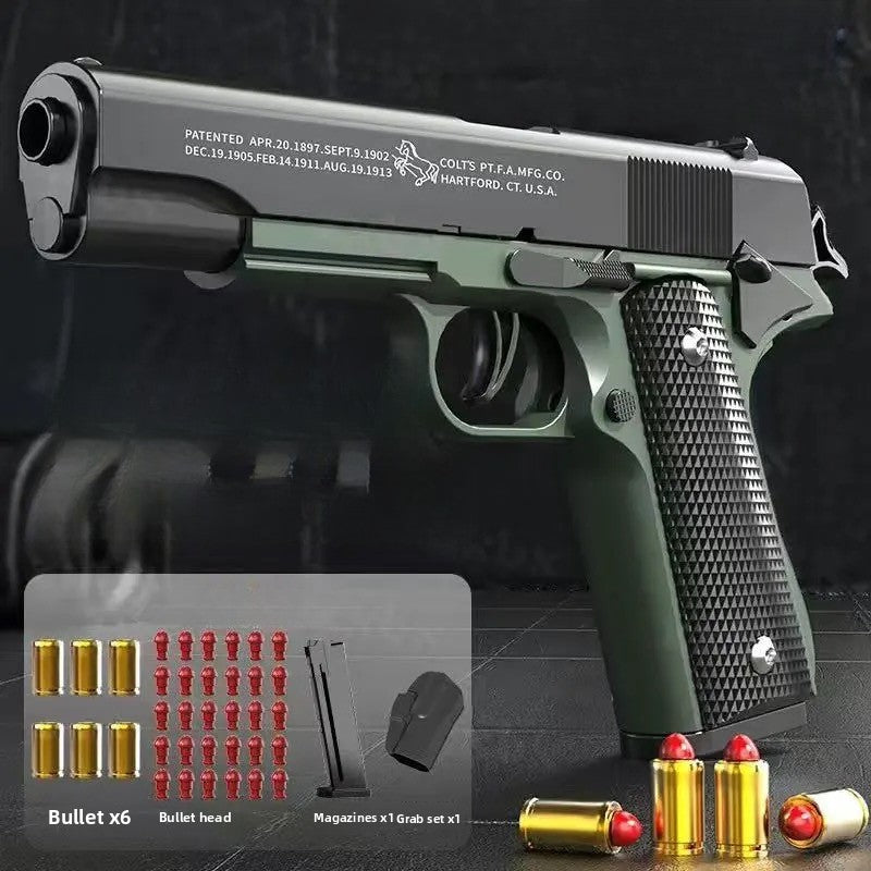 1911-green-soft-bullet-gun