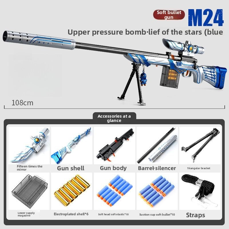 M24 Soft Shell Ejection Sniper Rifle-Boys Gift Toy Gun