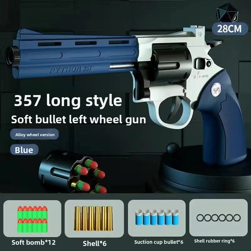 Blue revolver
