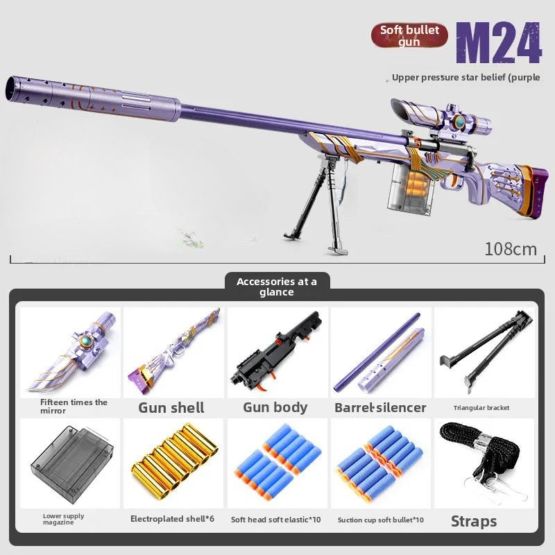 M24 Soft Shell Ejection Sniper Rifle-Boys Gift Toy Gun