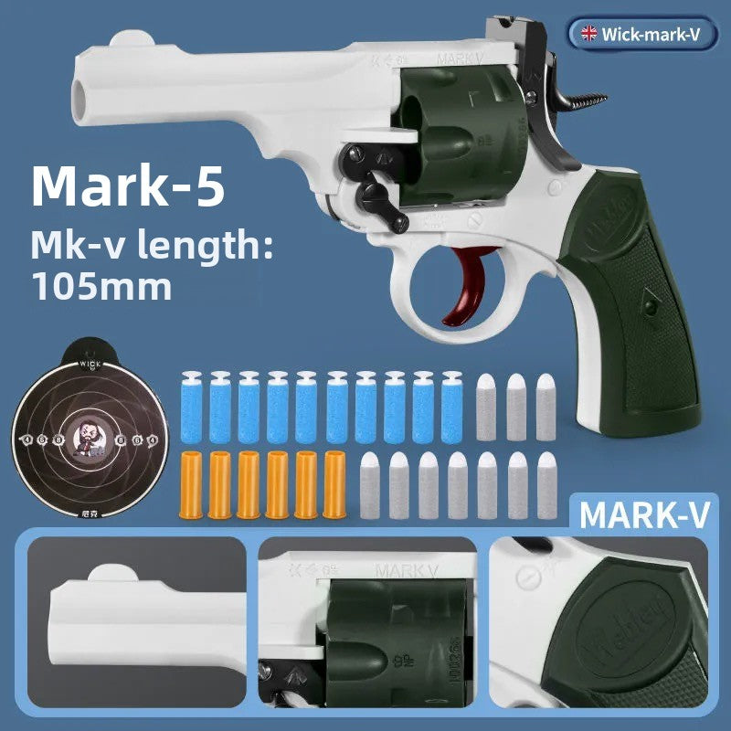 Mark M5 Revolver Soft Bullet Gun- Toy Gun