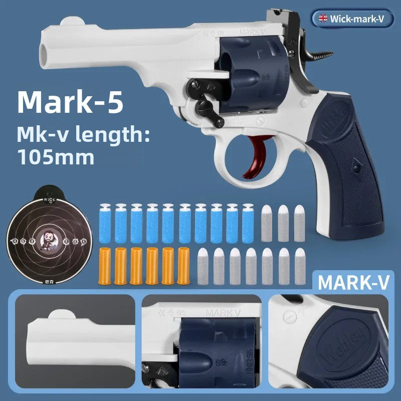 Mark M5 Revolver Soft Bullet Gun- Toy Gun