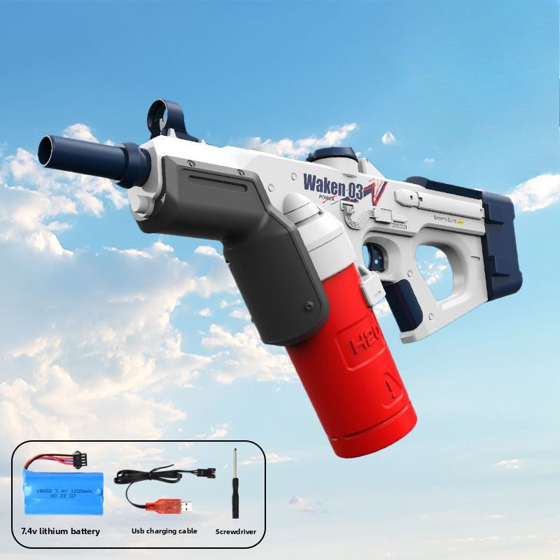 White electric burst water gun