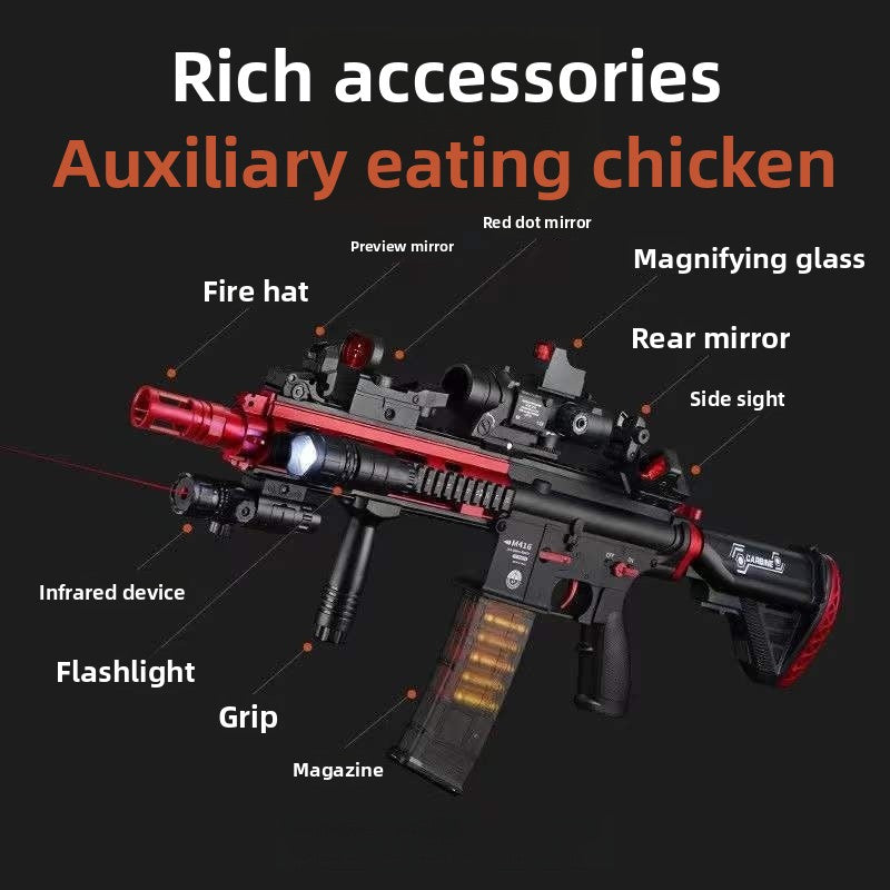 m416 soft bullet gun with rich accessories