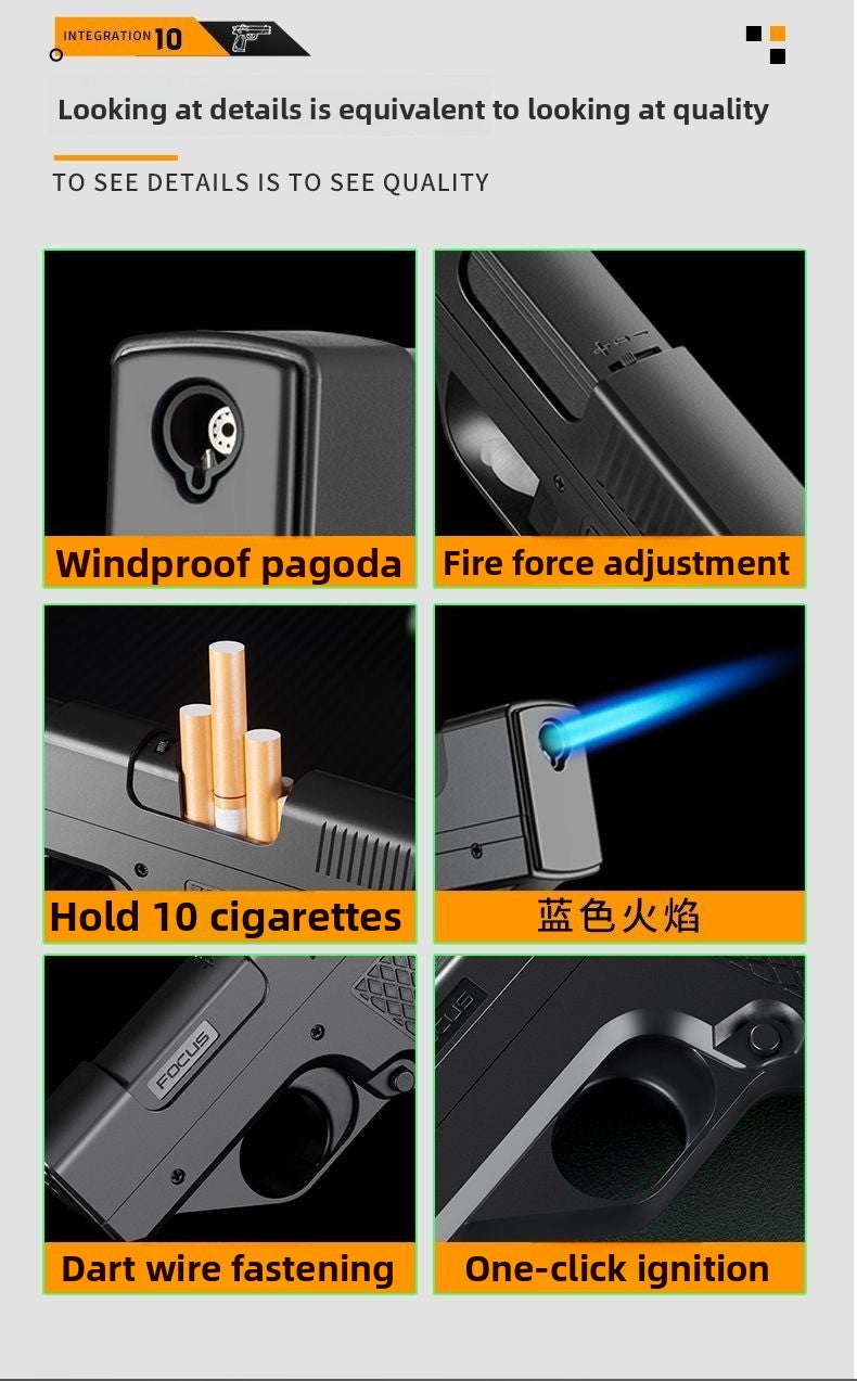 Lighter pistol details quality