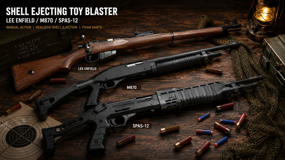 Lee Enfield vs M870 vs SPAS-12: How to Choose the Right Shell-Ejecting Foam Dart Blaster (2026 Guide)