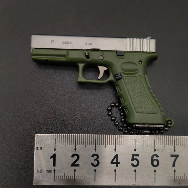Silver-green gun model