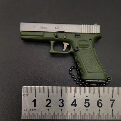 Silver-green gun model
