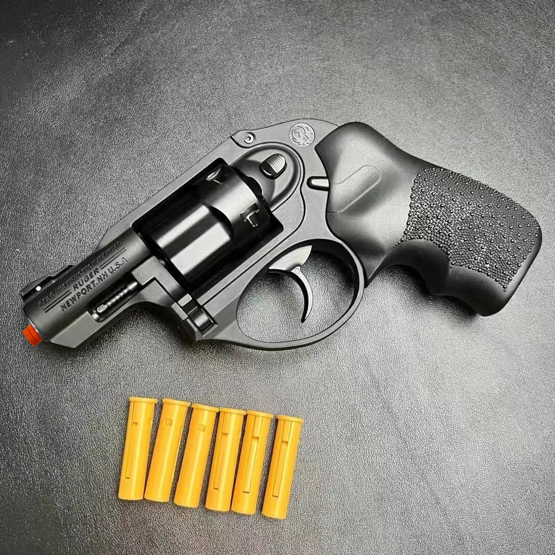 Ruger LCR black revolver soft bullet gun